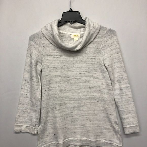 Anthropologie Maeve Women Cowl Neck Tunic Sweater Size Extra Small Gray M125 -27 - Picture 11 of 15